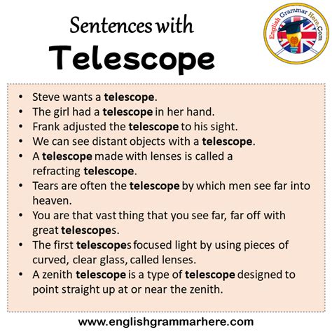 Telescope Example In A Sentence
