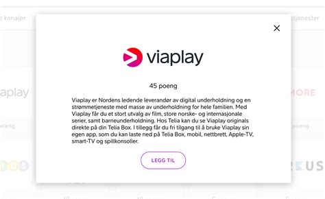 telia viaplay logga in