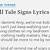 tell tale signs lyrics