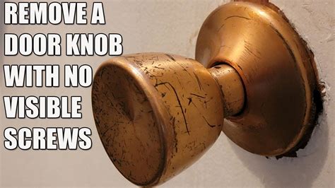 tell door knob removal
