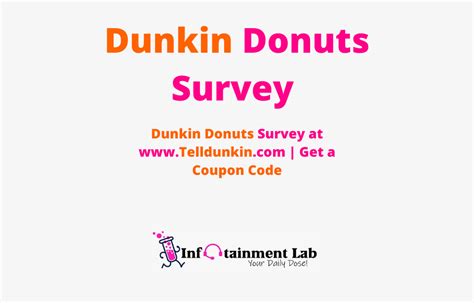 tell dunkin donuts survey