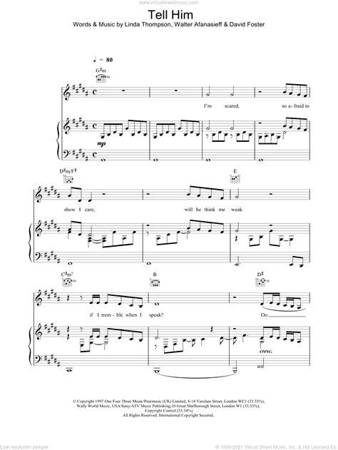 tell him sheet music