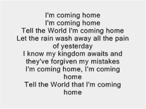 tell the world i m coming home lyrics