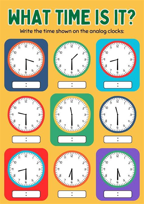 Telling Time Google Slides Free