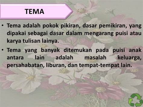 Pengertian Tema Dan Sub Tema Adalah