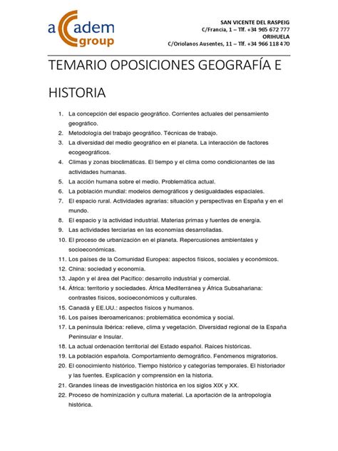 About Temas Oposiciones Secundaria Historia Latest
