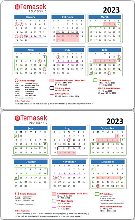 temasek polytechnic school holidays 2023