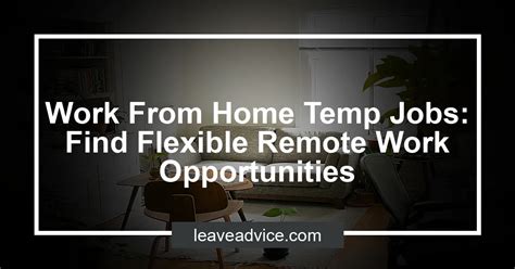 temp jobs from home