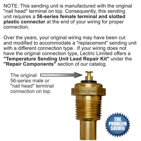 Temp Sending Unit Kit