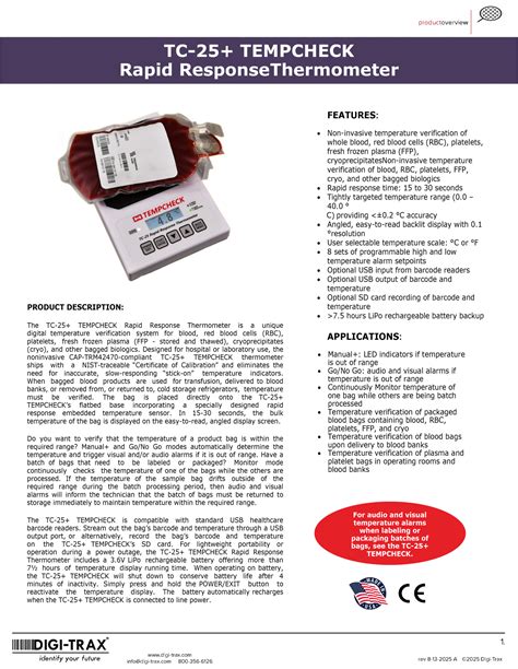 Temp-Check Rapid Response Thermometer