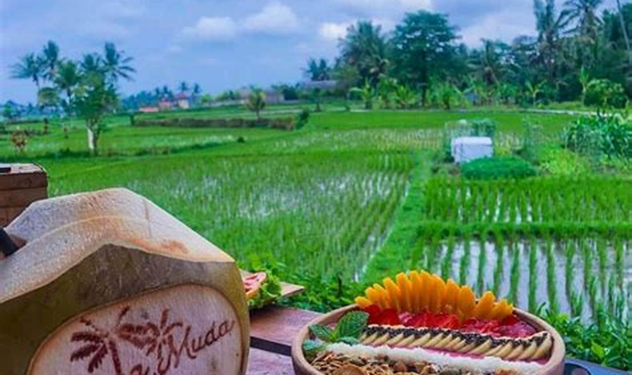 Pesona Tempat Makan di Ubud dengan Pemandangan Sawah yang Menawan