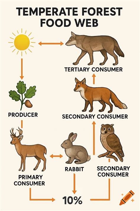 Unveiling the Secrets of Temperate Forest's Food Web: A Fascinating Journey