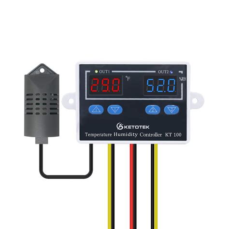 Temperature And Humidity Controller With Sensor