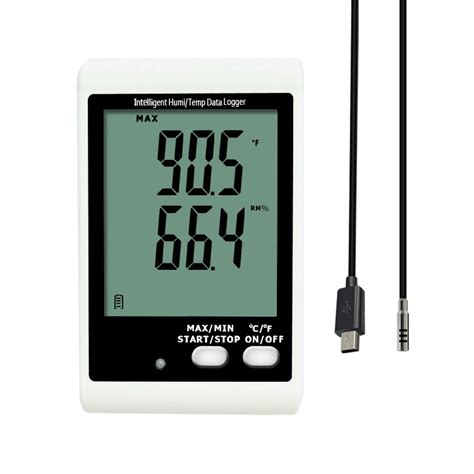 Temperature And Humidity Data Logger With Probe