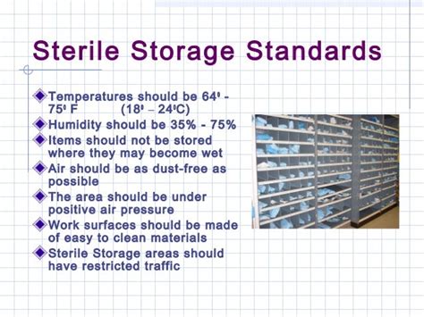 Temperature And Humidity In Sterile Processing