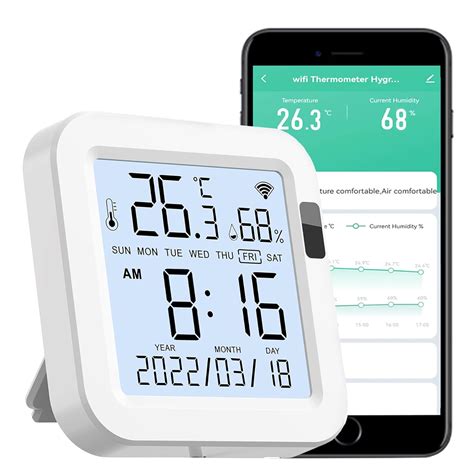 Temperature And Humidity Monitor Wifi