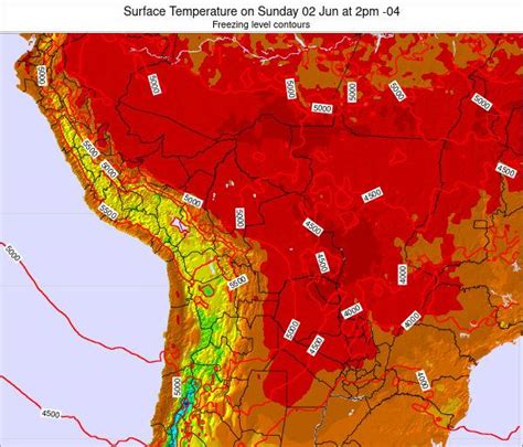temperature in bolivia today
