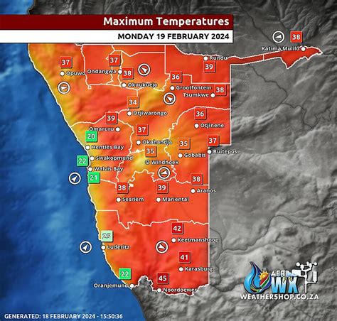 temperature in namibia today