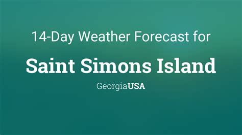 temperature in st simons ga