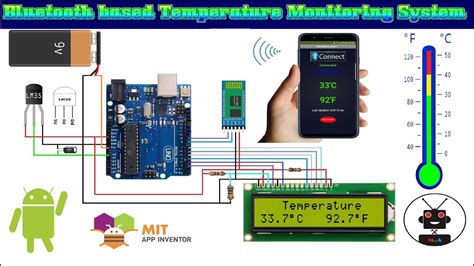 Temperature Sensor Bluetooth Arduino