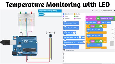 Temperature Sensor Code Tinkercad