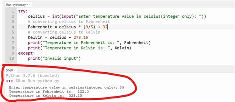 Temperature Sensor Python Code