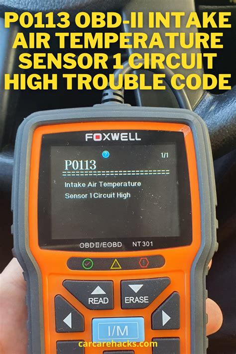 Temperature Sensor Trouble Code