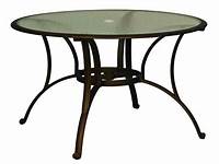 Cloud Mountain Outdoor Patio Table Round Tempered Glass Top Dining