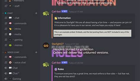 Beautiful Discord Server Template + Editable Headers