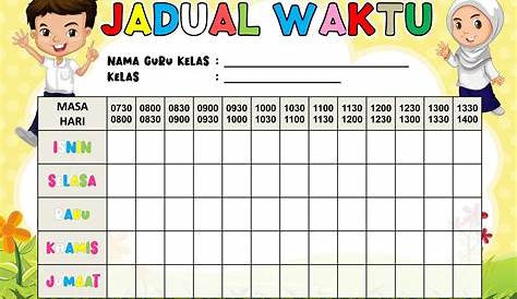 Template Jadual Bertugas Kelas Boleh Edit / Pada akhir artikel ini ada