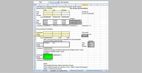 Template Ahp Excel