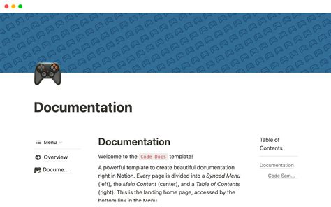 Template Code Documentation