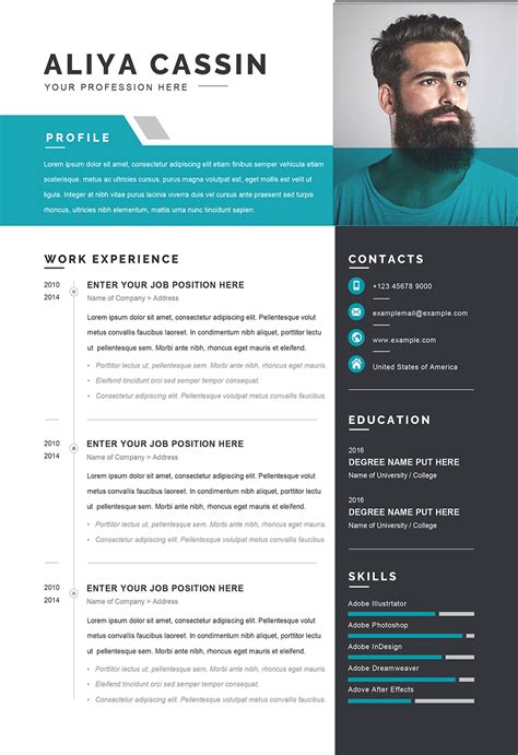 template cv word gratis download