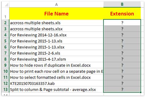 Template File Extension Excel