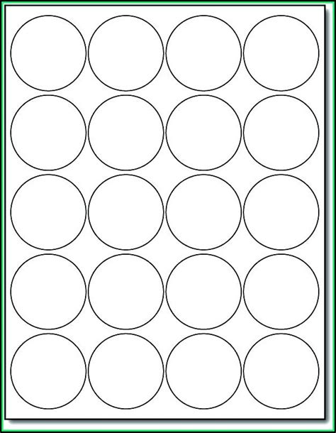 template for 1.5 round labels