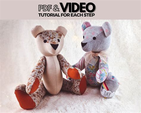 Template Free Printable Free Memory Bear Pattern Pdf