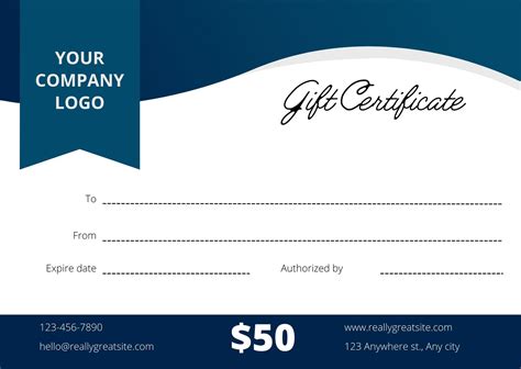 Template Gift Certificate Free