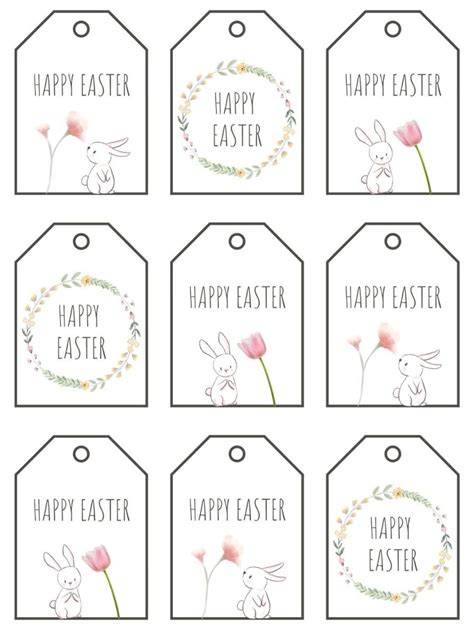Template Happy Easter Gift Tag Printable