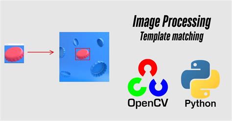 template matching in image processing using python