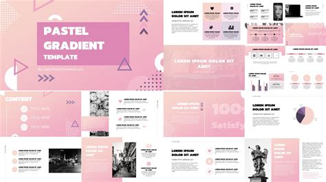 Template Powerpoint Pastel