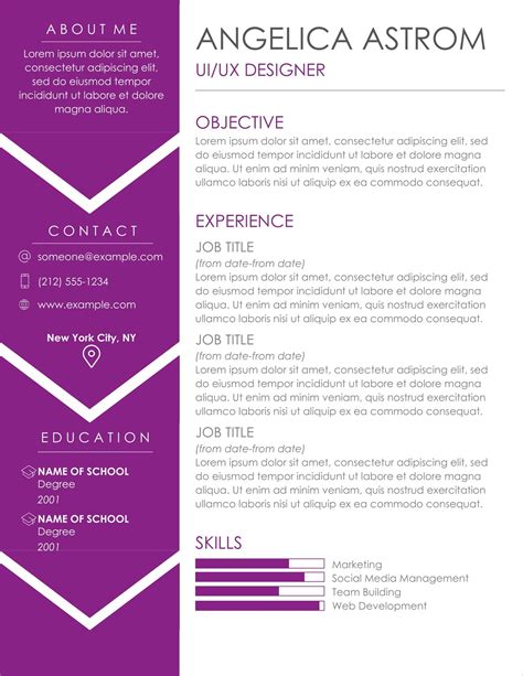 template resume free download