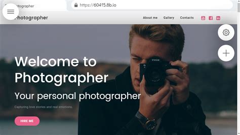 template websites for photographers portfolio