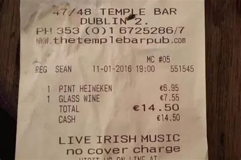 temple bar dublin prices