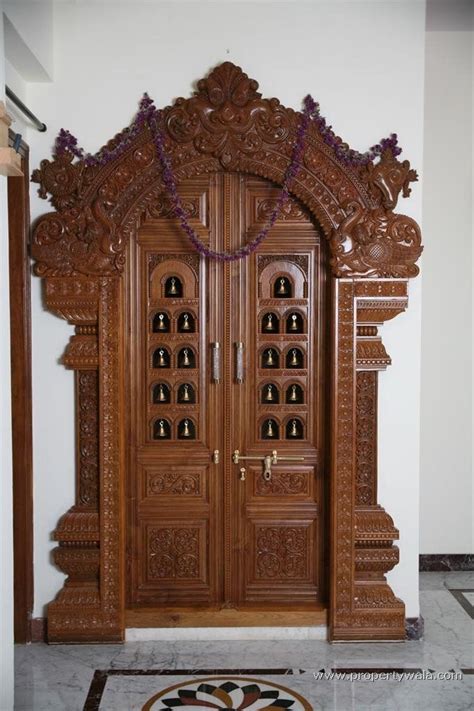 temple wood door design