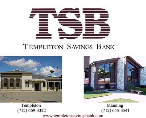 templeton savings bank sign in