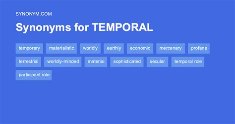 temporality synonym