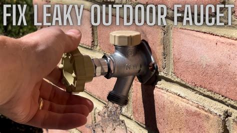 Temporary Fix For Leaking Outdoor Faucet