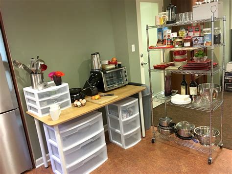 temporary kitchen during renovation