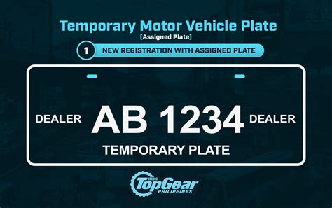 temporary plate for car