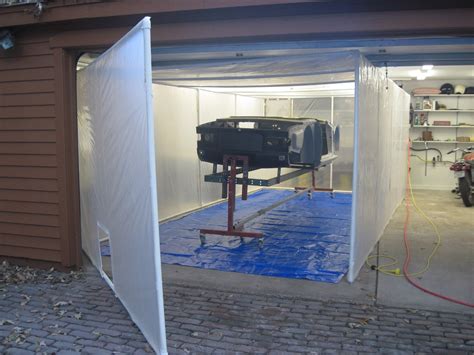 Temporary Spray Paint Booth